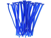 Morris 20625 Fluorescent Nylon Cable Tie with 50 Pound Tensile Strength 8 Inch Length Blue 100 Pack