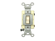 Leviton CSB4 15T 15 Amp 120 277 Volt Toggle 4 Way AC Quiet Switch Commercial Grade Grounding Light Almond