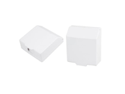 2 Pcs White Plastic Water Resistant Back Box Wall Plate Back Box Case