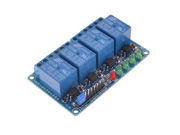 uxcell DC 9V 4Channel Optocoupler Driver Shielded High Level Relay Module