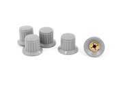 uxcell 5 Pcs Volume Control Rotary Knobs For 5mm Dia Knurled Potentiometer