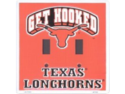 Dixie LS 12004 Texas Longhorns Metal Novelty Double Light Switch Cover Plate