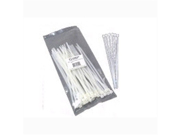50pk 7.75in Reusable Cable Ties White