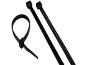 Morris 20254 Ultraviolet Nylon Cable Tie with 50 Pound Tensile Strength 8 Inch Length Black 100 Pack by Morris