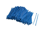 uxcell 2.5 x 100mm Blue Adjustable Self locking Nylon Cable Ties 500 Pcs