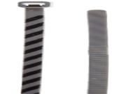 Panduit PLT1M L8 0 Pan Ty Striped Cable Tie Nylon 6.6 Miniature Cross Section Straight Tip Slate Black Stripe 18lbs Min Tensile Strength 0.82 Max Bundle