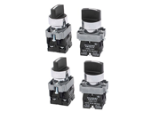 uxcell AC 415V 10A Latching 2NO 3 Positions Rotary Selector Switch 4PCS