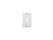 Wall Plate Phone Recessed 1 Port Wh