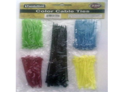 250 Color Cable Ties 4 Inch and 8 Inch 5 Colors
