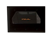 Cmple Wall Plate 3 Gang Recessed Low Voltage Cable Black