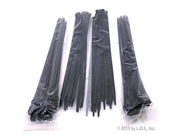 100 Pack Heavy Duty 16 Inch Zip Cable Tie Down Strap Wire UV Black Nylon Wrap