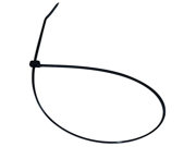 Cambridge 1000pcs 14 50 Lbs Tensile Strength Standard Duty Nylon Cable Ties UV Black
