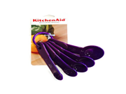 KitchenAid Classic Plastic 5pc Measuring Spoons Set Amethyst Purple