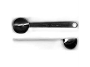 Illy 7 gram stainless steel measuring spoon with logo.