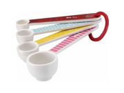Cake Boss Basic Pattern Counter Top Accessories 4 Piece Melamine Measuring Spoon Set