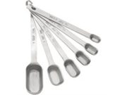 HIC Liquid Dry Spice Jar Sugar Seasoning Measuring Spoons Heavyweight 18 8 Stainless steel Set of 6 Spoons