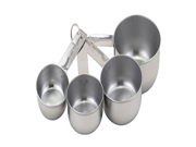 Harold Import Company 4 Piece Measuring Cups Set Stainless