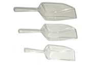 3 Piece Clear Acrylic Plastic Kitchen Scoop SET 1 4 Cup 1 3 Cup 1 2 Cup Sizes