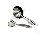 Norpro 2175 Stainless Steel Funnel Set with Handle Gray
