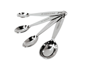 Oval Shape Stainless Steel Measuring Spoon Set Set of 4