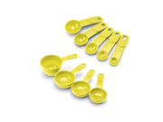 KitchenAid Soft Grip Measuring Cups and Spoons Set Meyer Lemon
