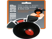 Jokari 2 Count Kitchen Helper Cereal Pet Food Clip Scoops Black Dog