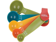 Stylish Bright Color Plastic Measuring Spoon Set of 5