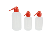 uxcell® 3 Pcs Plastic Cylinder Shaped Squeeze Measuring Bottle 1x500ml 2x250ml