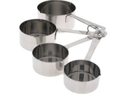 Amco Basic Ingredients Stainless Steel Measuring Cups Set of 4