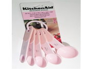 Kitchen Aid Pink Measuring Spoon Set of 5 Cook For The Cure