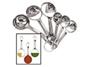 OGGI Silver Plated 6 piece Measuring Spoon Set
