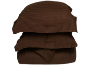 100% Premium Long Staple Combed Cotton 400 Thread Count Twin Twin XL 2 Piece Duvet Cover Set Stripe Mocha