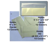 Judikins 12 Crystal Clear Card Envelope Covers 4 x 9 Card Size Showcase Your Creations