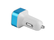 Toorand Frosted 2 Port USB Car Charger White Blue
