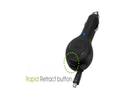 Cellet Retractable Micro USB Car Charger for ViewSonic ViewPhone 3