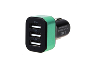 Toorand Frosted 3 Port USB Car Charger Teal