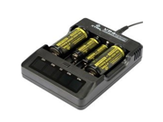 Xtar XTAR VP4 4 Bay Smart Battery Charger with LCD Digital Display Black XTAR VP4
