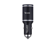 OXA Safety Hammer 24W 2*2.4A Smart USB Car ChargerPortable Travel Car Cigarette Charger Black 2USB
