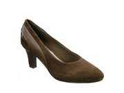 David Tate Womens Sexy Dress Pumps Brown Suede Patent Leather 8.5 WW