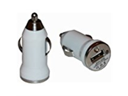 New Universal USB Mini Car Charger Adapter white for Charging Iphone Htc Droid Smart Phones and Powered Devices By USB