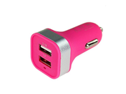 Toorand Frosted 2 Port USB Car Charger Rose Red