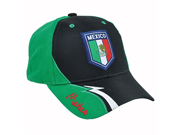 Mexico National World Cup Soccer Futbol Rhinox Group C1P28 Sun Buckle Hat Cap
