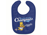 Kansas City Royals 2015 World Series Champions Slugger Mascot Infant Baby Bib