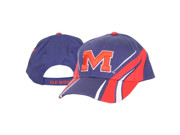 NCAA Officially Licensed University of Mississippi Ole Miss Lightning Style Adjustable Baseball Hat
