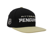 Reebok Pittsburgh Penguins Black Gold Retro Big Date Snapback Adjustable Hat
