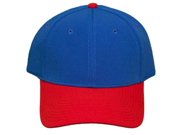 NEW! Blank Pro Flex Stretch Fit Cap Blue Red Self Embroidery Screening
