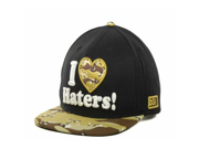 Dgk Dirty Ghetto Kids I Love Haters Black Tan Brown Camo Flat brim Adjustable Snapback