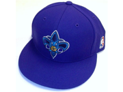 New Orleans Hornets Flat Brim Fitted Adidas Hat Size 7 1 8 TQ44K