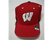Wisconsin Badgers Flexfit Hat by Adidas size L XL TG44Z