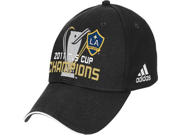 MLS Los Angeles Galaxy 2011 Cup Champions Locker Room Hat Black One Size Fits All